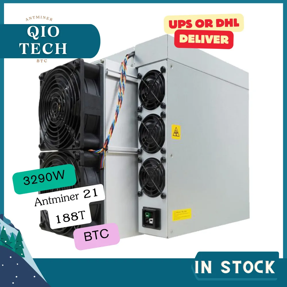 

WA BUY 2 GET 1 FREE Antminer S21 188T 3290W 17.5J/T BTC Bitcoin Miner Powerful Crypto Miner in Stock