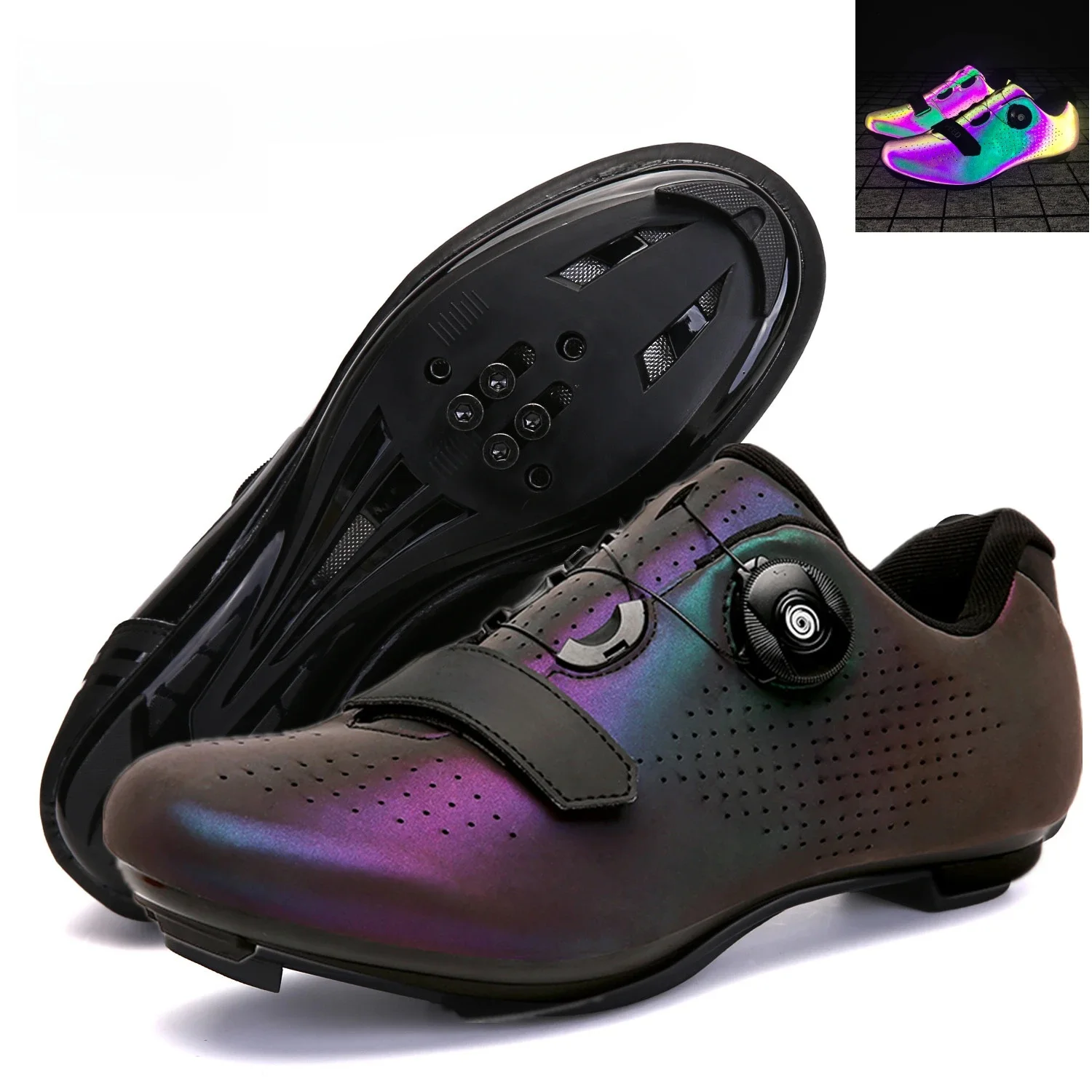 AliExpress ACKOOR Professional Sneakers Men Ultralight  Cycling Shoes SPD Luminous Road Bike Shoes Self-Locking Bicycle  Cleat Shoes