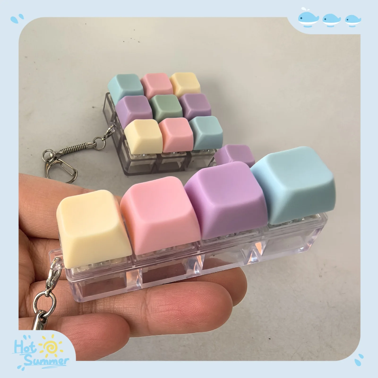 

Клавиатура, брелок-непоседа, сенсорная игрушка, снятие стресса, расслабляющая игра-кликинг, переключатель для взрослых, детей, подростков, тревога, аутизм, СДВГ, подарки