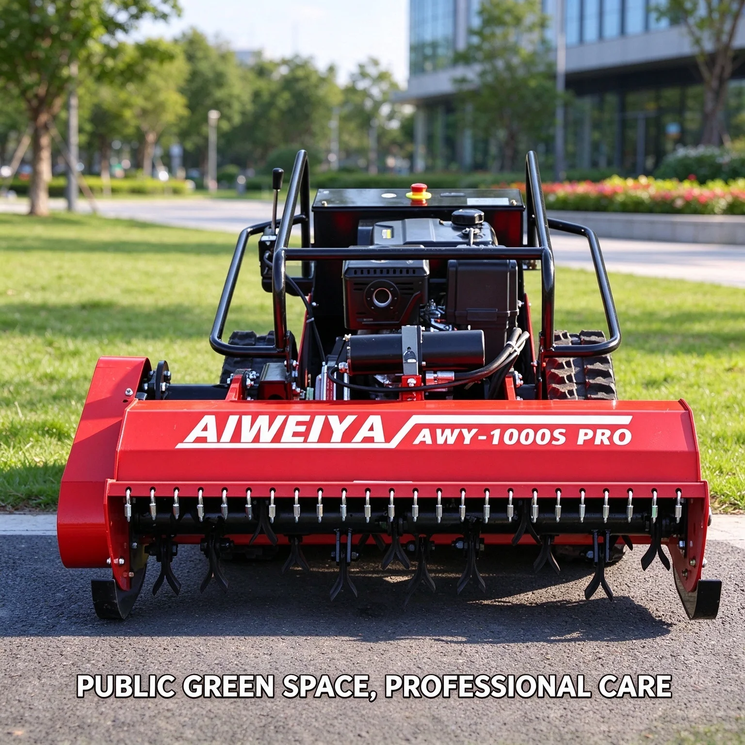 Customized Tracked Remote Controlled Mower for Brush Cutting Farm Grass and Commercial Grounds Maintenance
