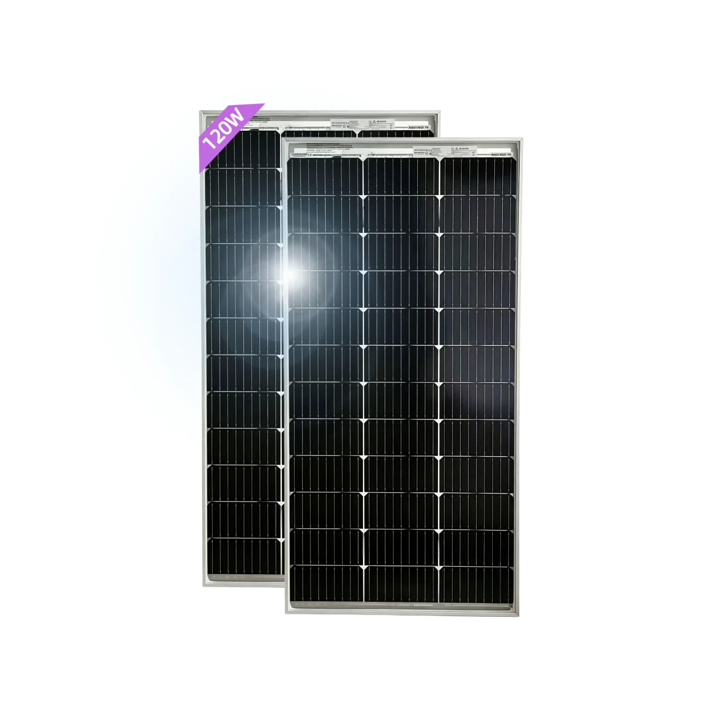 Bifaziales 240W (120W*2) 12V monokristallines Solarpanel, hocheffizientes Photovoltaik-Leistungsmodul, geeignet für Wohnmobile, Boote, Dachflächen, Gärten.