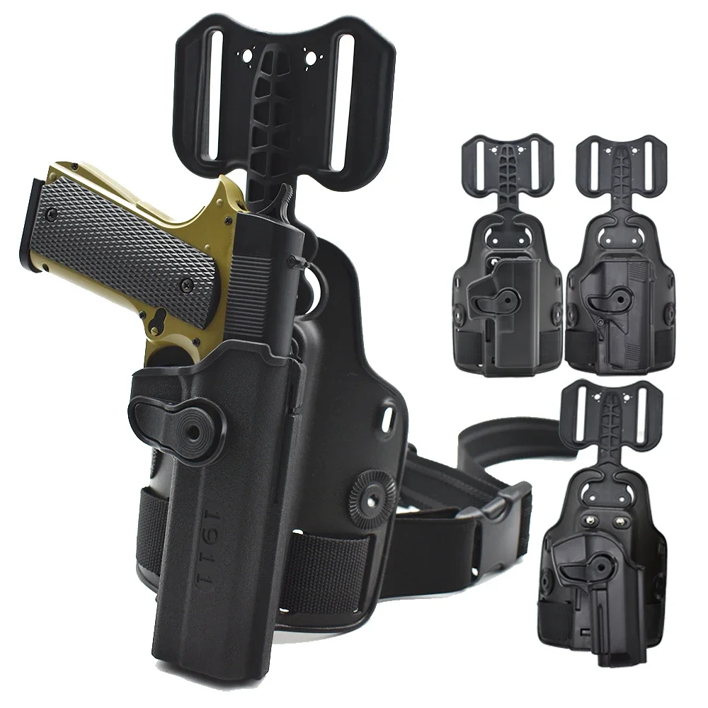 Outdoorowa taktyczna kabura na nogę do GL17 M9 Colt 1911 PX4 Strom Akcesoria myśliwskie — 2