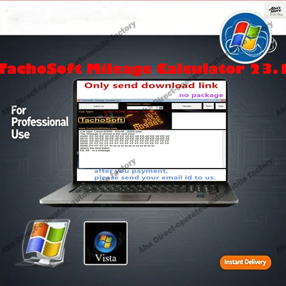 

Latest Car Maintenance Tools TachoSoft Mileage Calculator 23.1 obd2 scanner Software With License Digital Odometer Calculators