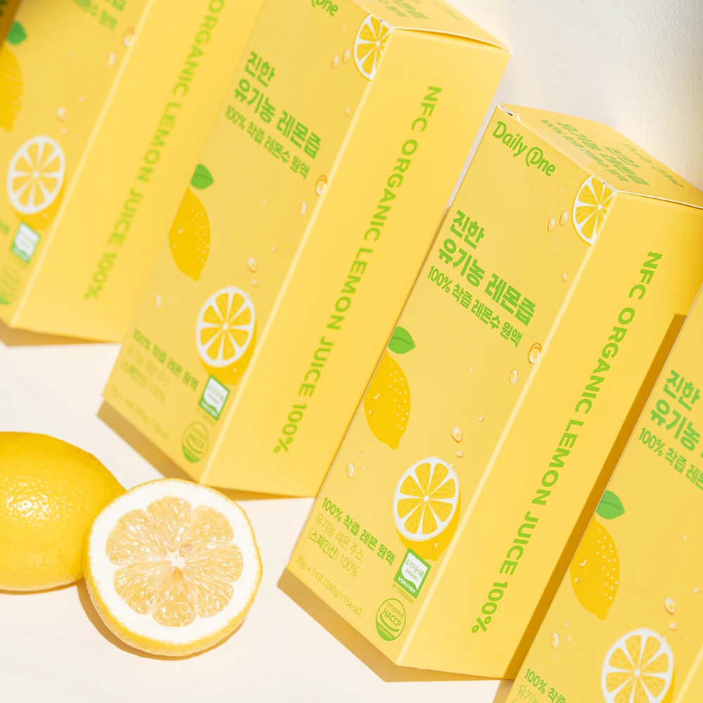 Daily One Organic Lemon Juice 100% Juice Lemon Water Supply 25g X 14 Stick 4box