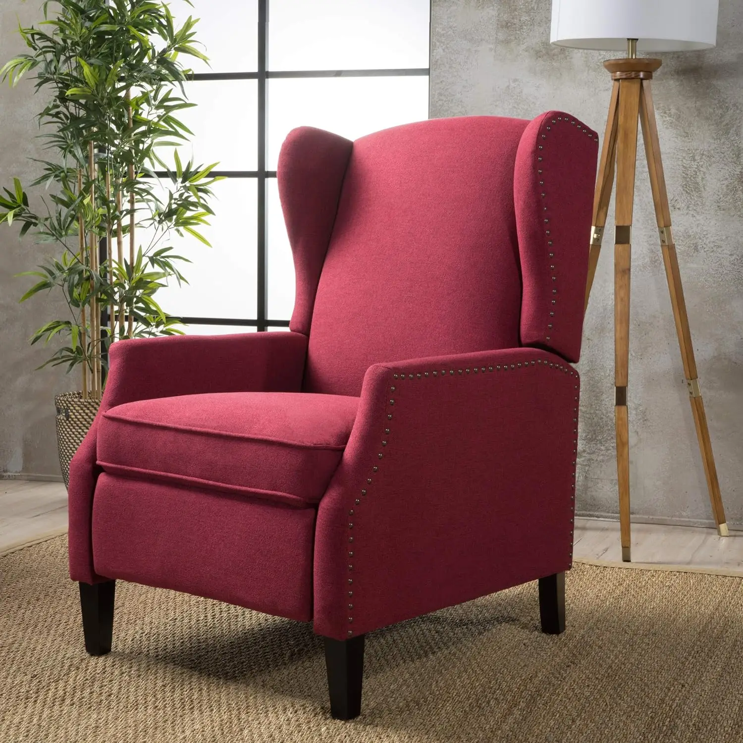 Traditional Fabric Recliner 33.25D x 26.5W x 40H in