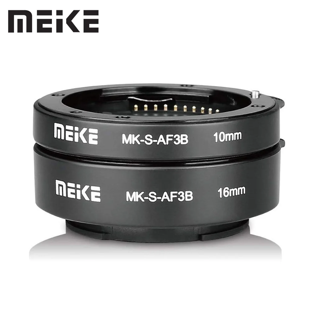 Meike MK-S-AF3B Auto Focus Macro Extension Tube Ring for Sony E Mount A7 A7II NEX-3 NEX-5 NEX-6 A6600 A5000 A6000 A6100 A6300 A9