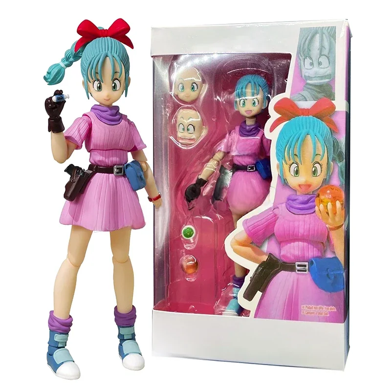 13cm SHF Dragon Ball Figurki Bulma Goku Figurka akcji PVC Battle Force Detector Kolekcja lalek Anime Ruchoma figurka Model Zabawka — 2
