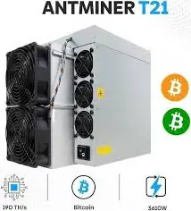 

BN New Release Bitmain Antminer T21 190Th/s 3610W Bitcoin Miner BTC Miner T21 190T ASIC Miner BTC Mining Better Than Antminer T1