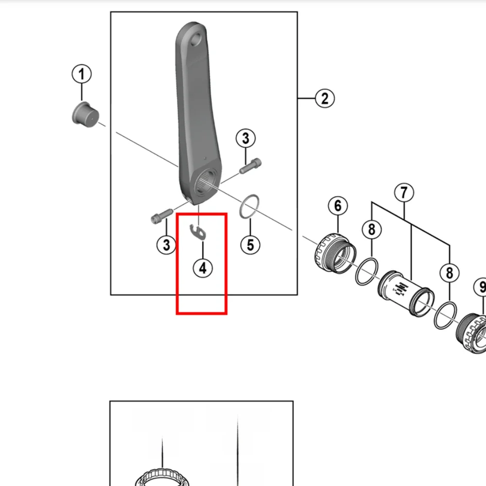 AliExpress Shimano Hollowtech-II Left Crank Plate Pin For MTB&Road Crankset Y1GE98050 Y1FU98120 Y0J698050
