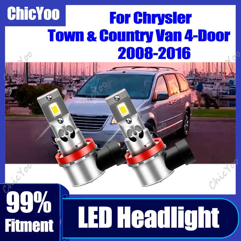

2X 150W High Power Car LED Headlights Canbus Car Light Super Bright 6000K White For Chrysler Town & Country Van 4-Door 2008-2016
