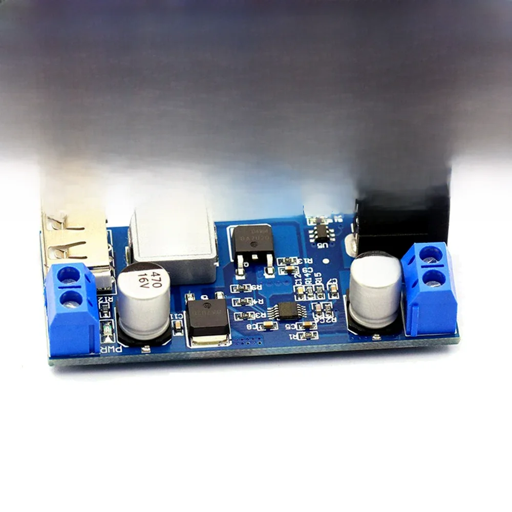 DC-DC 24V/12V do 5V 5A Step Down Power Supply Buck Converter Replace LM2596S Regulowany moduł ładowania USB Step-down do telefonu — zdjęcie 2