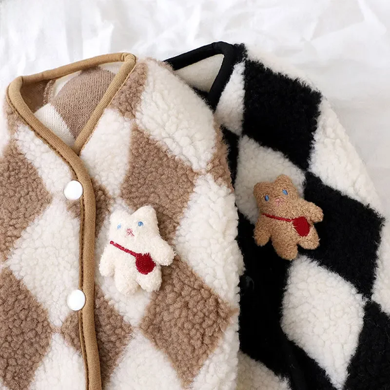 Ubrania dla psów Plaid Fleece Pet Jacket dla małych psów Zimowy ciepły płaszcz dla szczeniąt Chihuahua Yorkshire Bichon Kamizelka Kostium Artykuły dla zwierząt domowych — zdjęcie 2