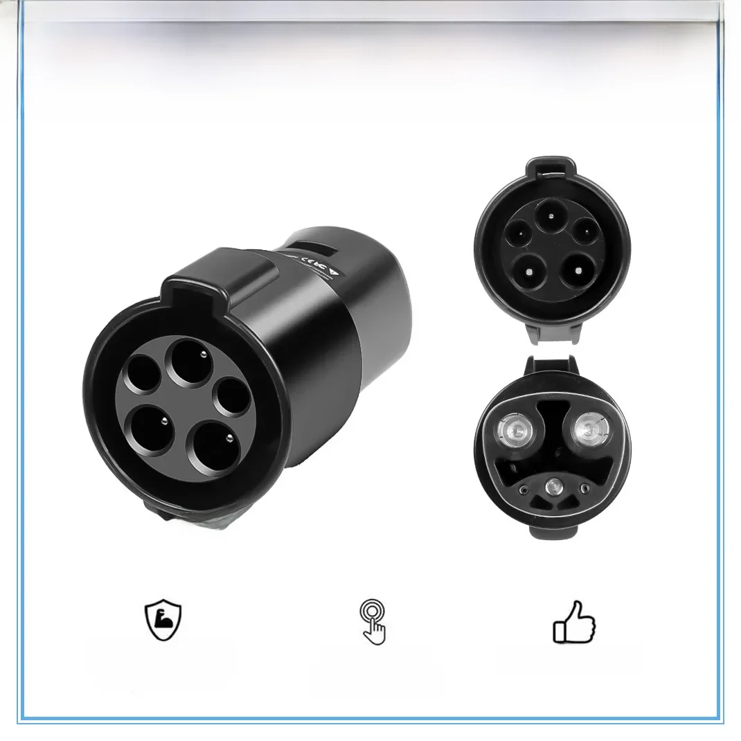 Electric Vehicle EV Adapter for Type 1 to TESLA Convertor J1772 to Tesla EV Charger Connector for Electric Car Accessories
