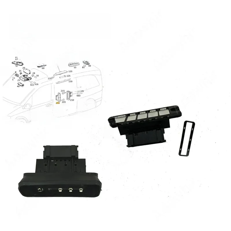 Joli de contact de porte market, 5 broches, droit, convient pour Vito W639, Vito W447, Sprinter W907, 2003, 2024, A6398200654, A6398200311