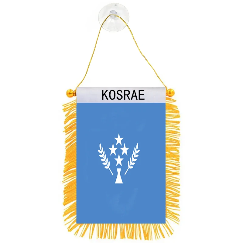 Directly Delivery Car Window Decoration Stain Bunting Pennant kosrae Flags