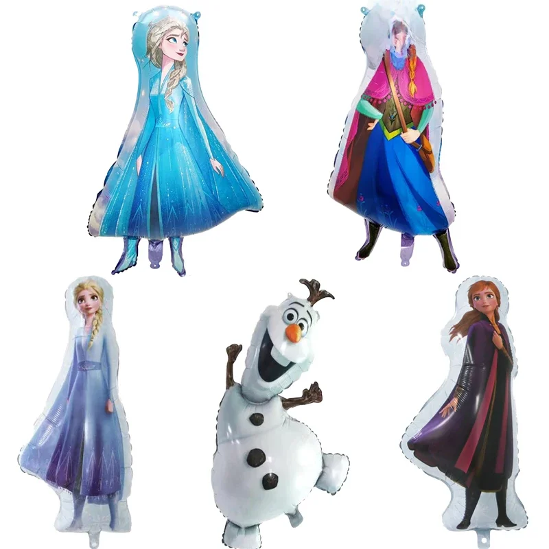Disney Frozen Princess Aluminum Foil Balão, Elsa, Anna, Children's Birthday Party Decoration, Baby