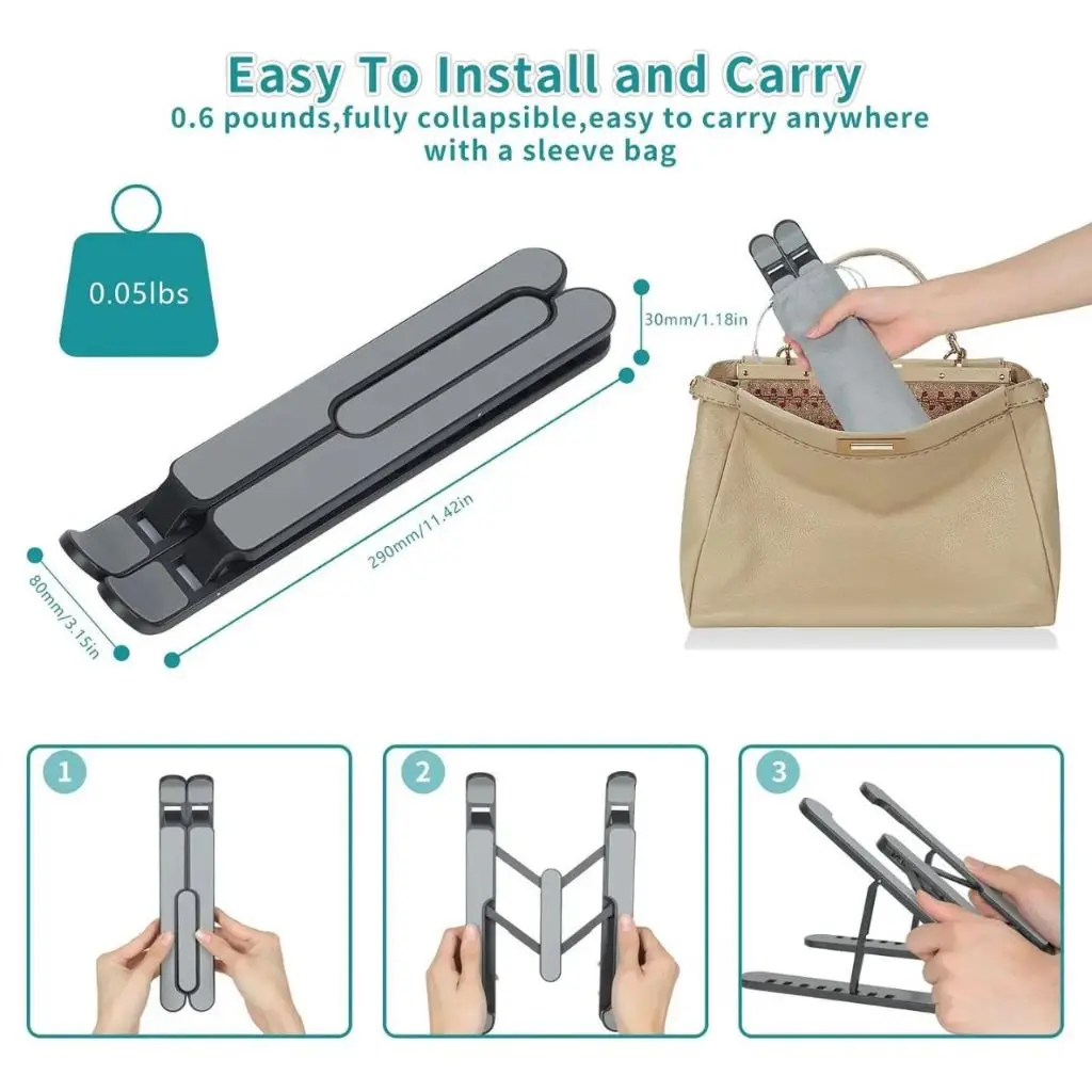 Suporte Apoio De Notebook Laptop Compacto Articulado Home Office