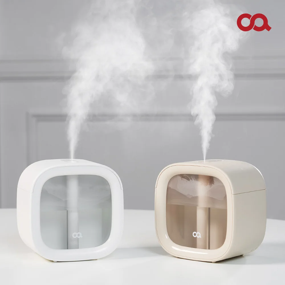 (OA) Square Wireless Mini Humidifier Tabletop Office Portable one-room Small Ultrasonic Desk usb Camping Filter Rechargeable Baby Humidifier