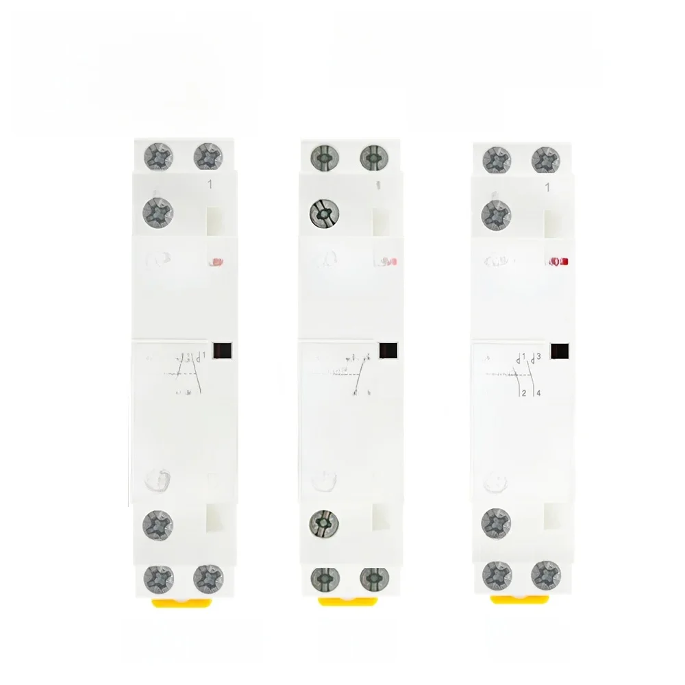 2P 16A 20A 25A 1NO 1NC 2NO 2NC AC 220V 230V 50/60Hz Montowany na szynie Din Domowy modułowy stycznik AC do inteligentnego domu Hotel — zdjęcie 2