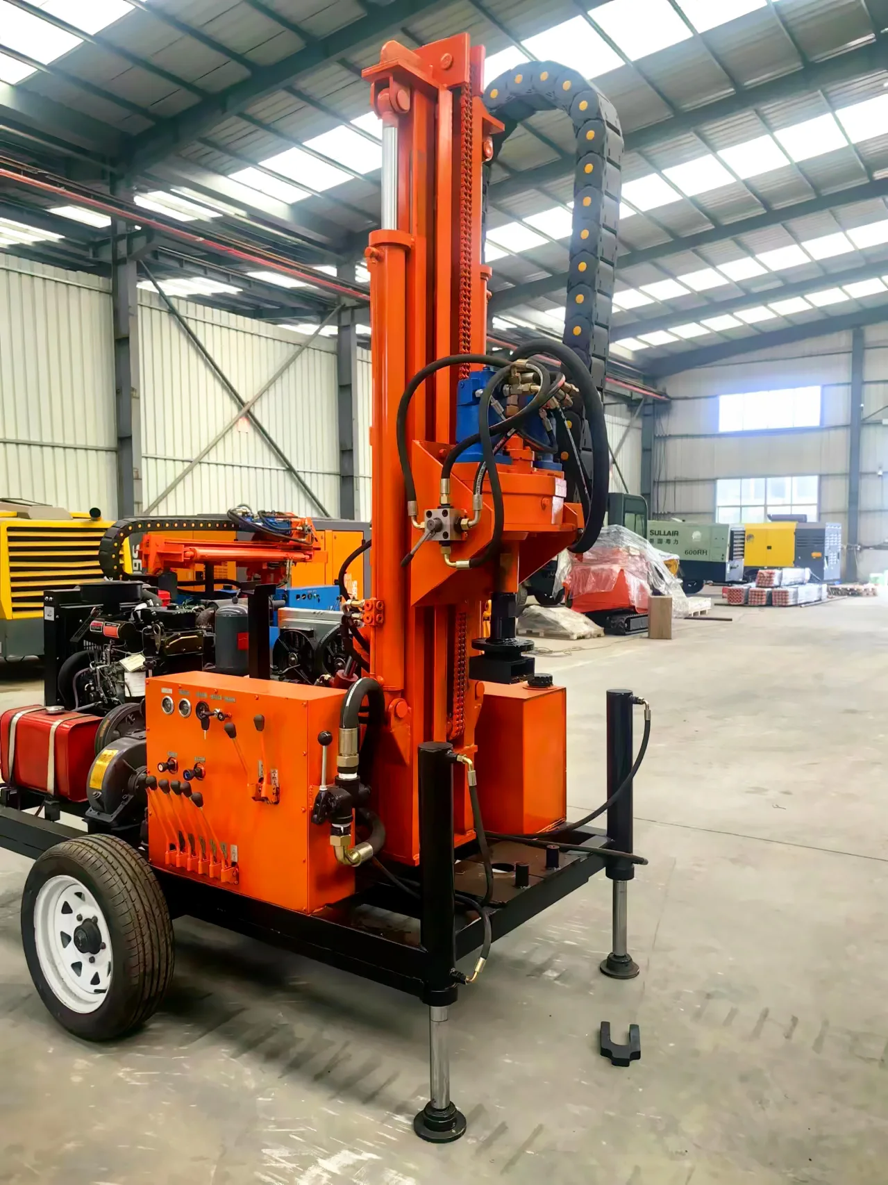 Customized 200m High Efficency Water Well Drilling Rig Ce Certificated Mini Borehole Drilling Rig