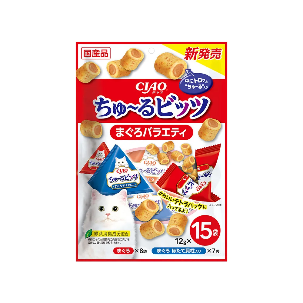 INABA CIAO Churu bit 12g x 15P variety cat snack