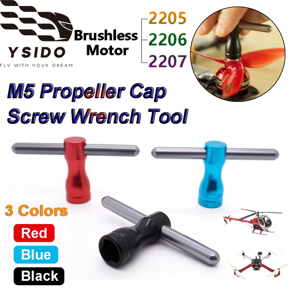 M5 Schraubenschlüssel Propellerkappe Sechskantmutter Schnellspanner Steckschlüssel Werkzeug für RC FPV Freestyle Drone Racing 2205 2206 2207 Motor
