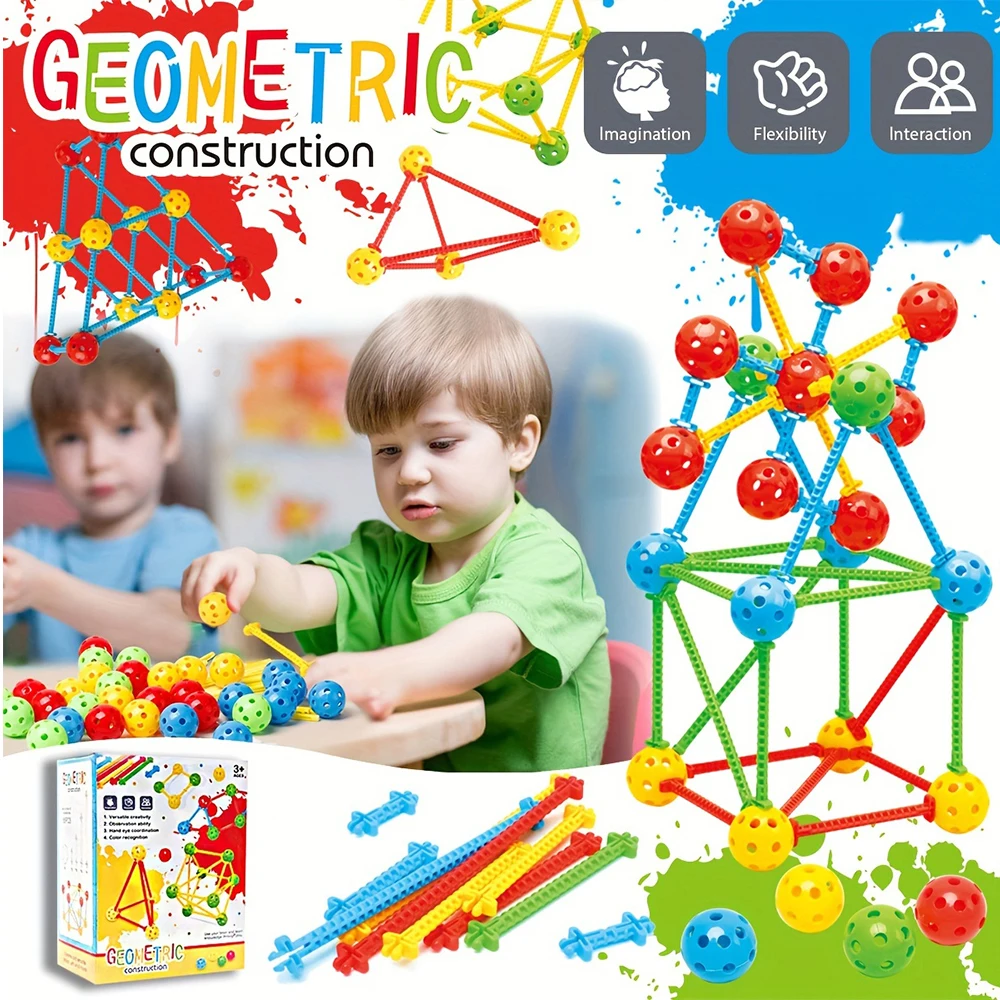 

Игрушка Монтессори для детей геометрической формы, цветная 3d-игрушка для развития моторики, сосредоточение пространственного восприятия и раннего развития, подарок на день рождения и Рождество