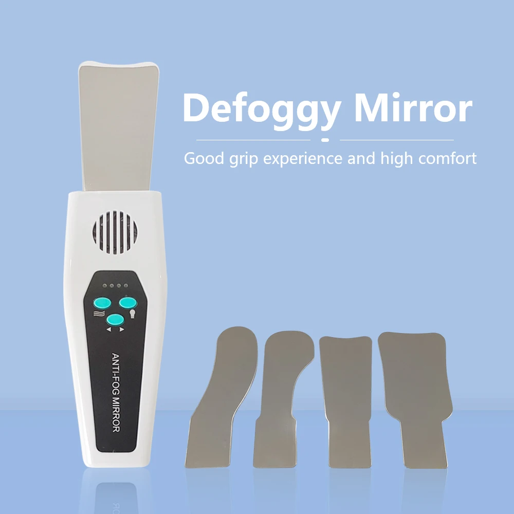 

Dental Automatic Anti-Fog Mirrors Intraoral Fog Free Mirror Photography Stainless Steel Mirror LED Light Orthodontic Reflector