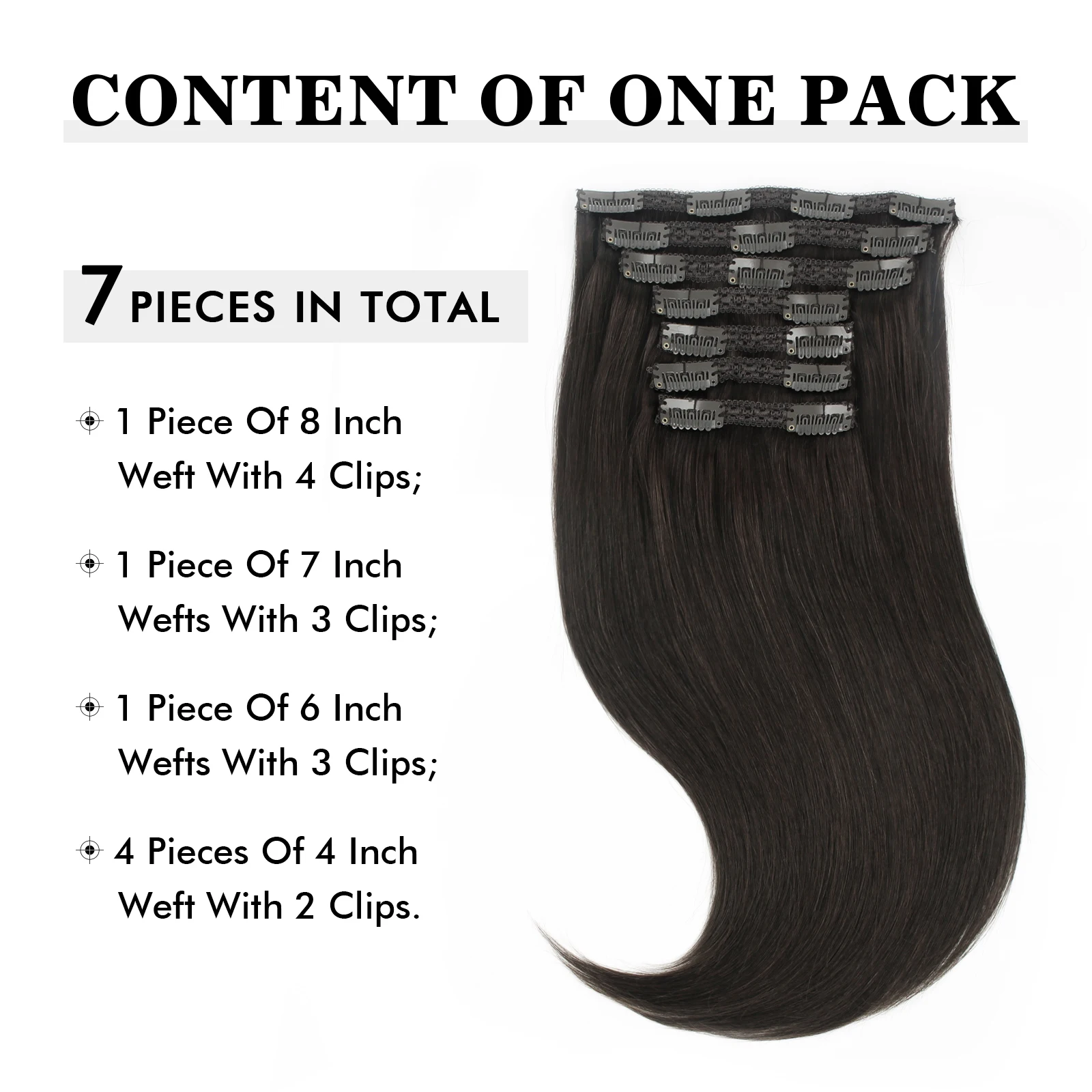 Sixstarhair 7 قطع ريمي عذراء الشعر البشري كليب الإضافية 120 جرام و 140 جرام/حزمة 16/18/20/22 بوصة كليب في الشعر التمديد للنساء