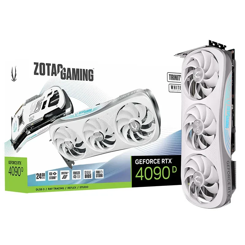 تستخدم للبيع الساخن ZOTAC GeForce RTX 4090 D - 24GB /RTX 4080 Super - 16GB بطاقة الرسومات لعبة بطاقة الفيديو gpu