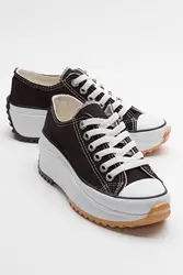 Thick Sole Short Linen Women's Sneakers