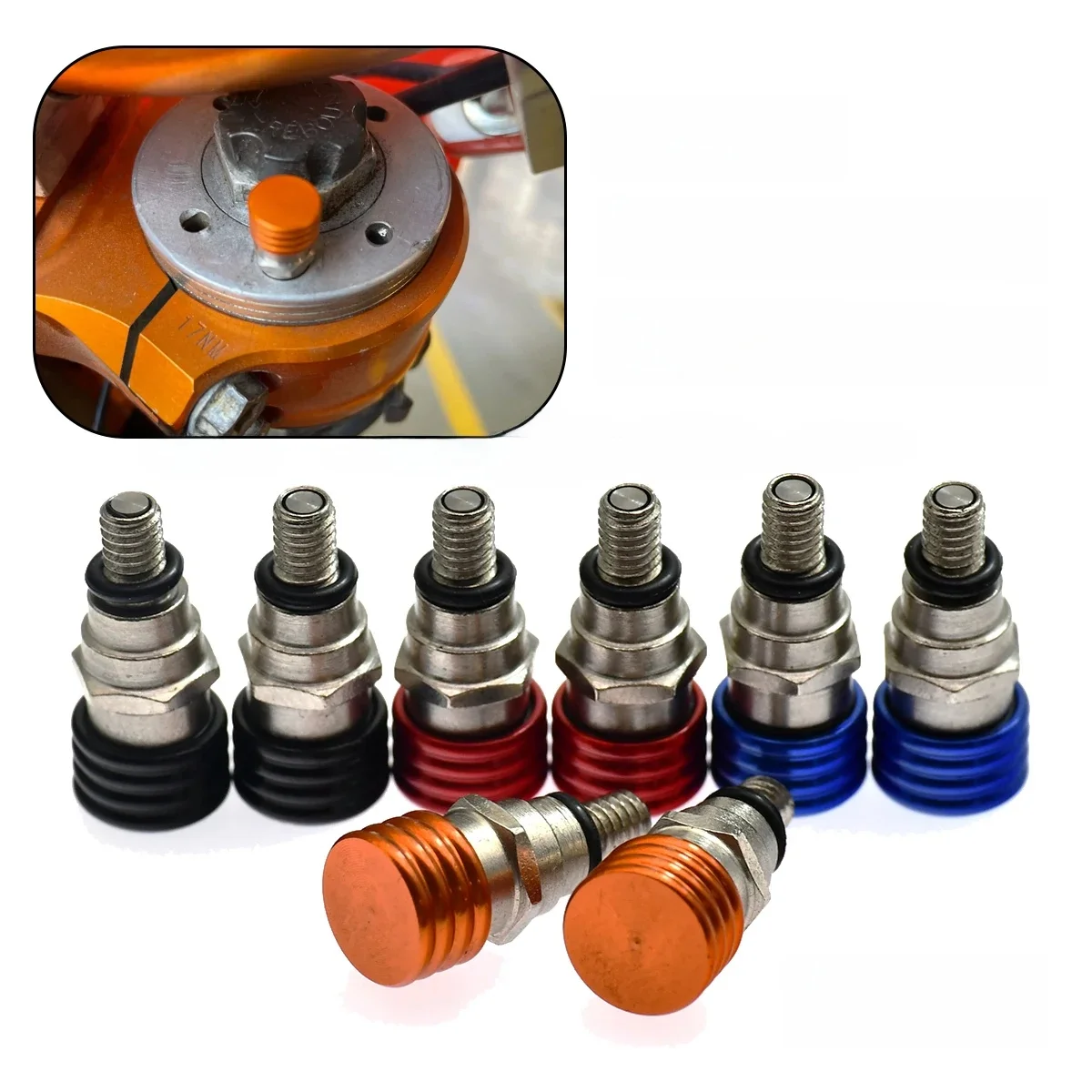 Soupapes de purge d'air pour fourche de moto CNC M4x0.7, pour Husqvarna TC FC TE FE 85-501 2014-2019, pour KTM SX SXF XC XCF XCW XCFW EXC EXCF