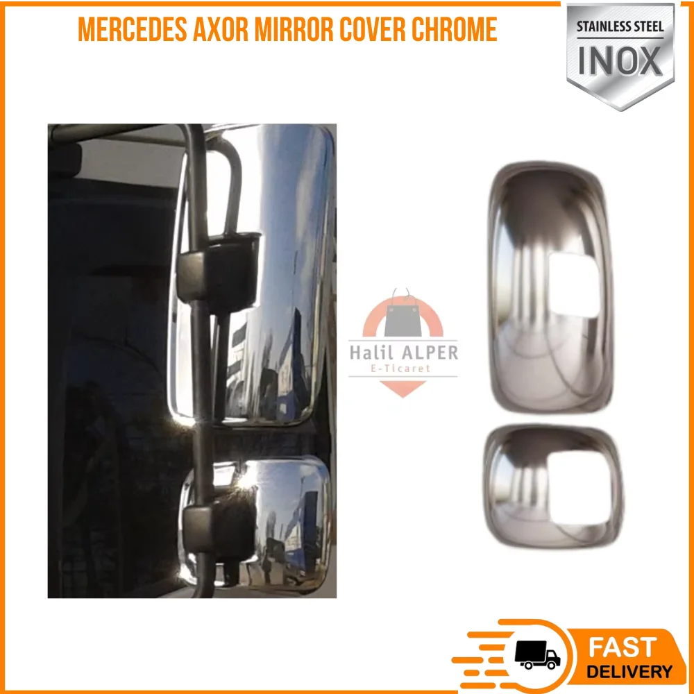 FOR MERCEDES-BENZ DES AXOR MIRROR COVER CHROME HIGH QUALITY CHROME IN SUITABLE TRUCK PARTS SATISFACTION FAST SHIPPING