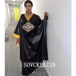 Plus Size African Riche Baizn Dresses For Women Dashiki 2022 Nigerian Robe Wedding Party Long Dress Mali Original Basin Clothing