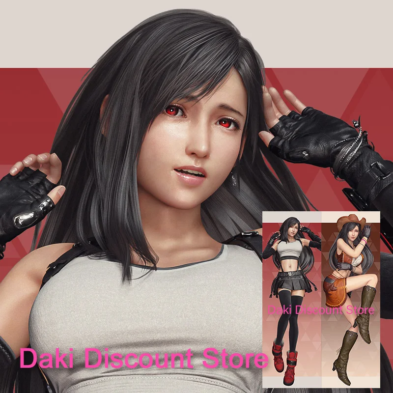 

Dakimakura Tifa Anime Double Sided Print Life Size Body Pillow Cover Pillowcase