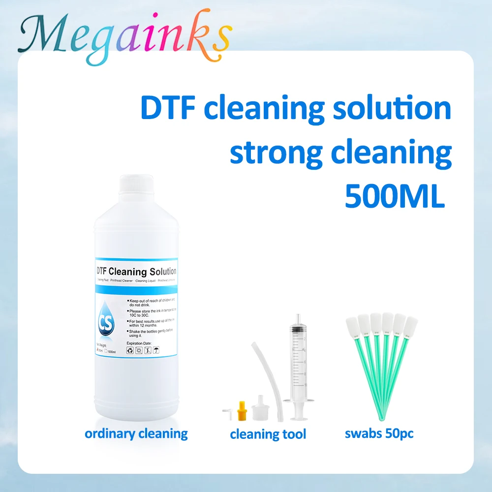 cleaning solution dtf 500ml Cleaning Liquid For DTF Ink Direct Transfer Film For PET Film All Desktop Large Format DTF Printer