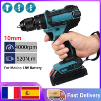 520N.M Brushless Electric Impact Wrench Cordless Electric Wrench 4000rpm Screwdriver Power Tools For Makita 18V Battery