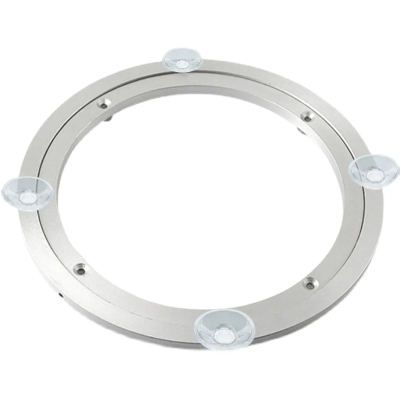 Imagem -06 - Grande Ventosas Antiderrapante Estável Liga de Alumínio Preguiçoso Susan Turntable Eixo Mesa de Jantar Rolamento Swive Placa Base