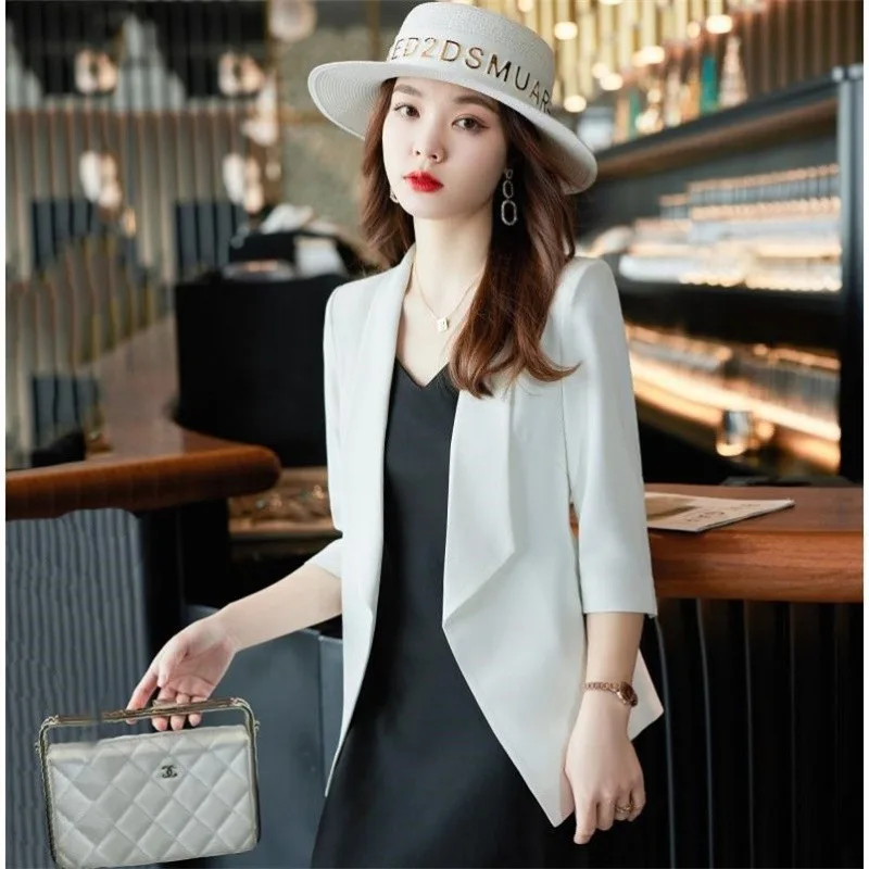 

Short Suit Coat Women's Spring/Summer 2023 New Thin Versatile Cardigan Fashionable Loose Casual Blazers