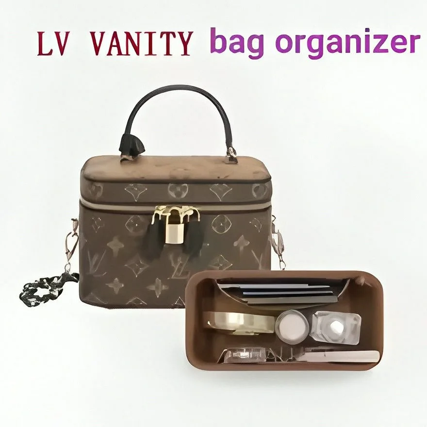 Multi Compartment Felt Handbag Organizer Insert Purse Liner Divider Bag Shaper Inner Storage Liner
