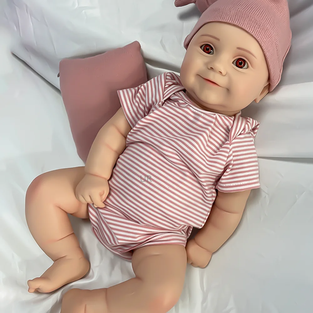 20Inch Soft Silicone Hand Painted Silicone Reborn Baby Doll Girl Adorable Newborn For Kids Or Collectors Ideal Christmas Present