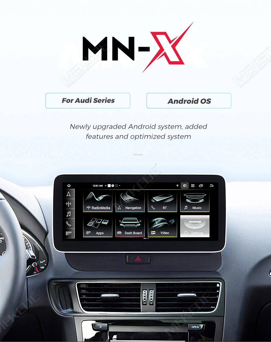 MEKEDE 8-Kern Android 15 Autoradio CarPlay Auto für Audi Q5 2010-2017 Multimedia All-in-One GPS-Navigation Stereo DSP 4G WIFI BT – Detail 9