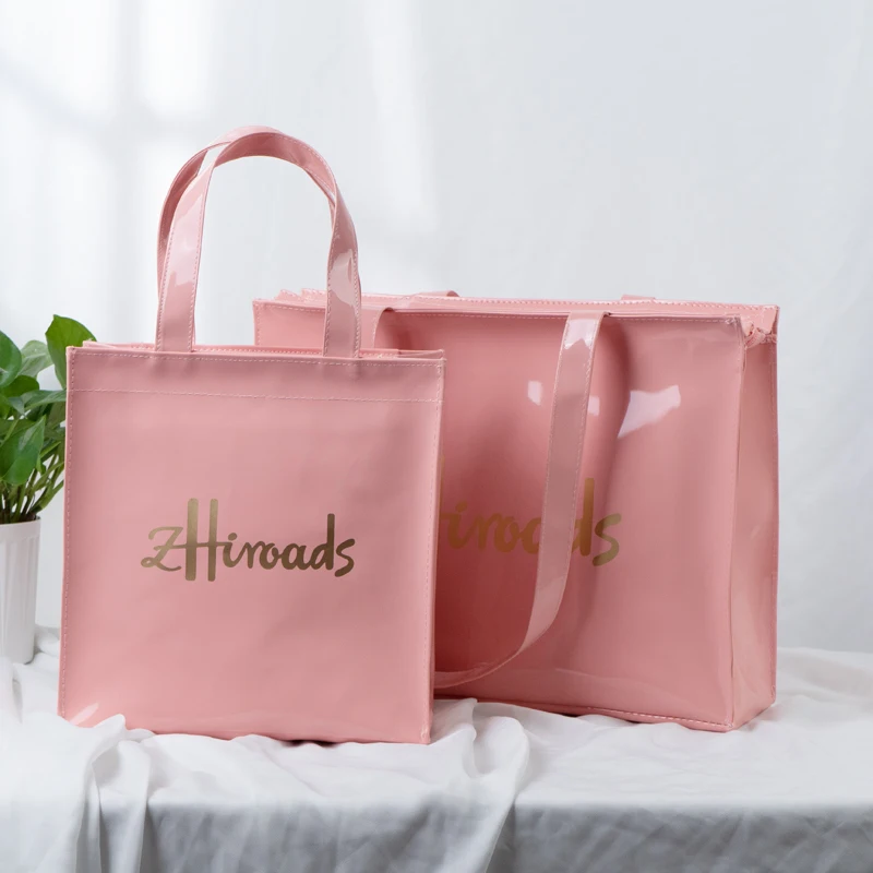 PVC Mirror Leather Tote Bag | Luxury Glossy Patent Leather Handbag | Waterproof Large Capacity Shoulder Fashion Travel Tote Bag