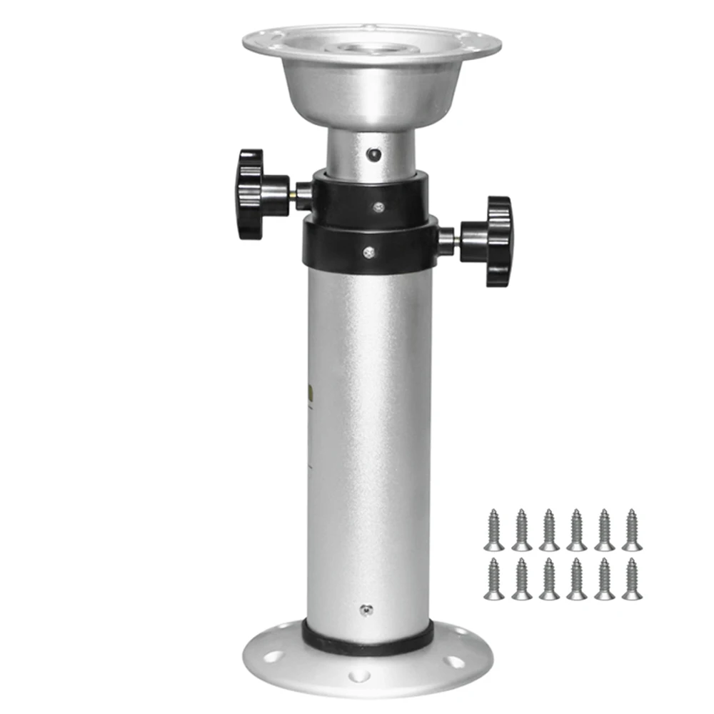 Base per gamba da tavolo per camper regolabile a 3 posizioni, adatta per camper, camper, barche e yacht, altezza regolabile da 42,5–75 cm