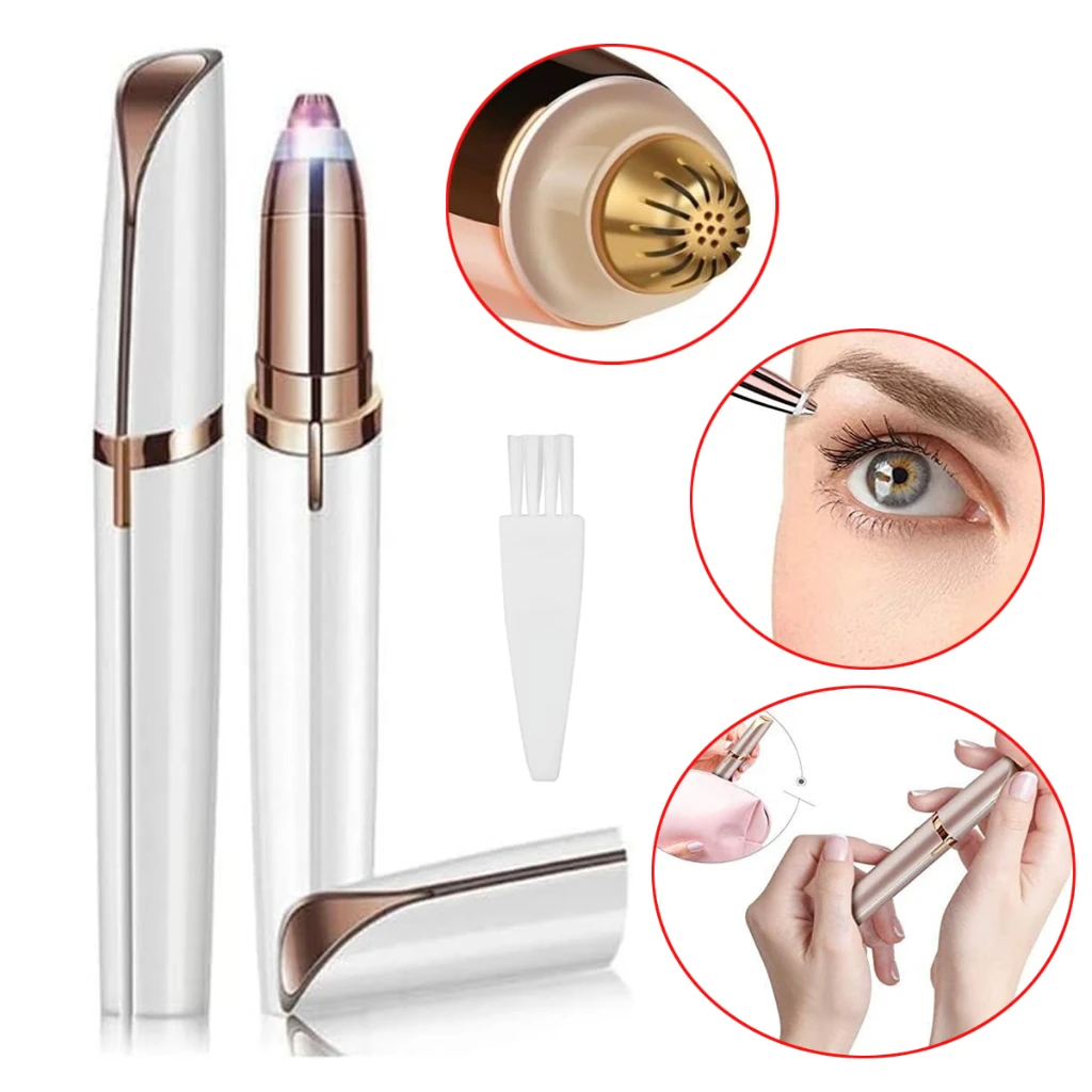 Portable USB Rechargeable Battery Eyebrow Trimmer Epilator