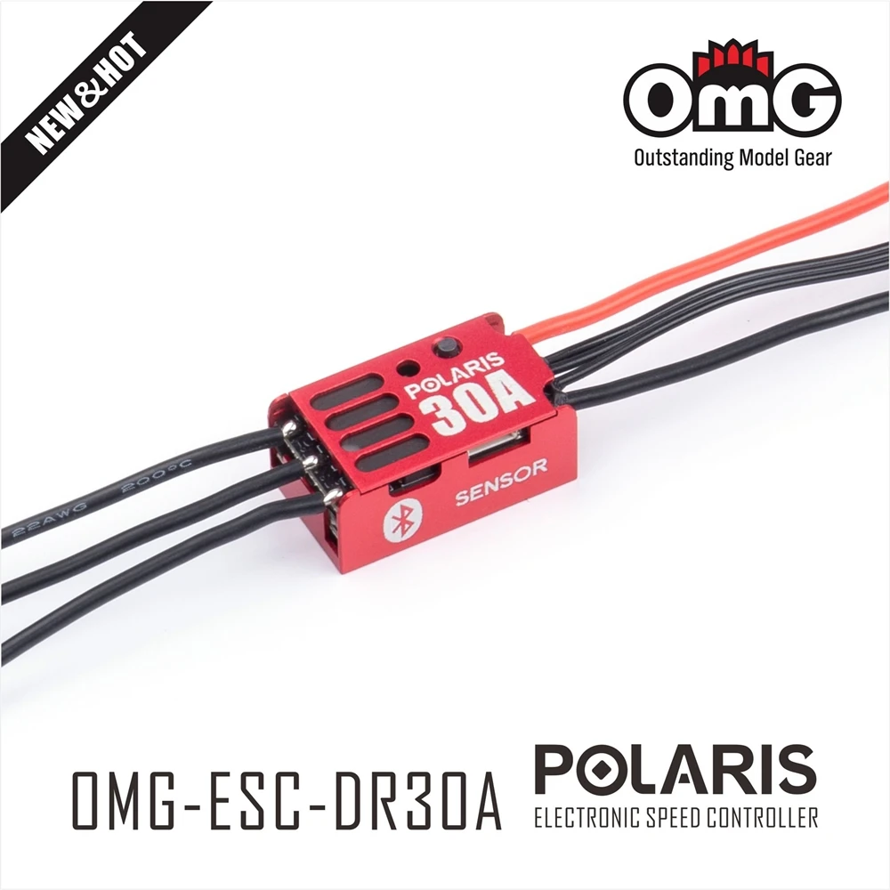 OMG Sensored Brushless Electronic Speed Controller Car For Drifting And Racing RC Cars 1(PC) OMG-POLARIS DR-30A