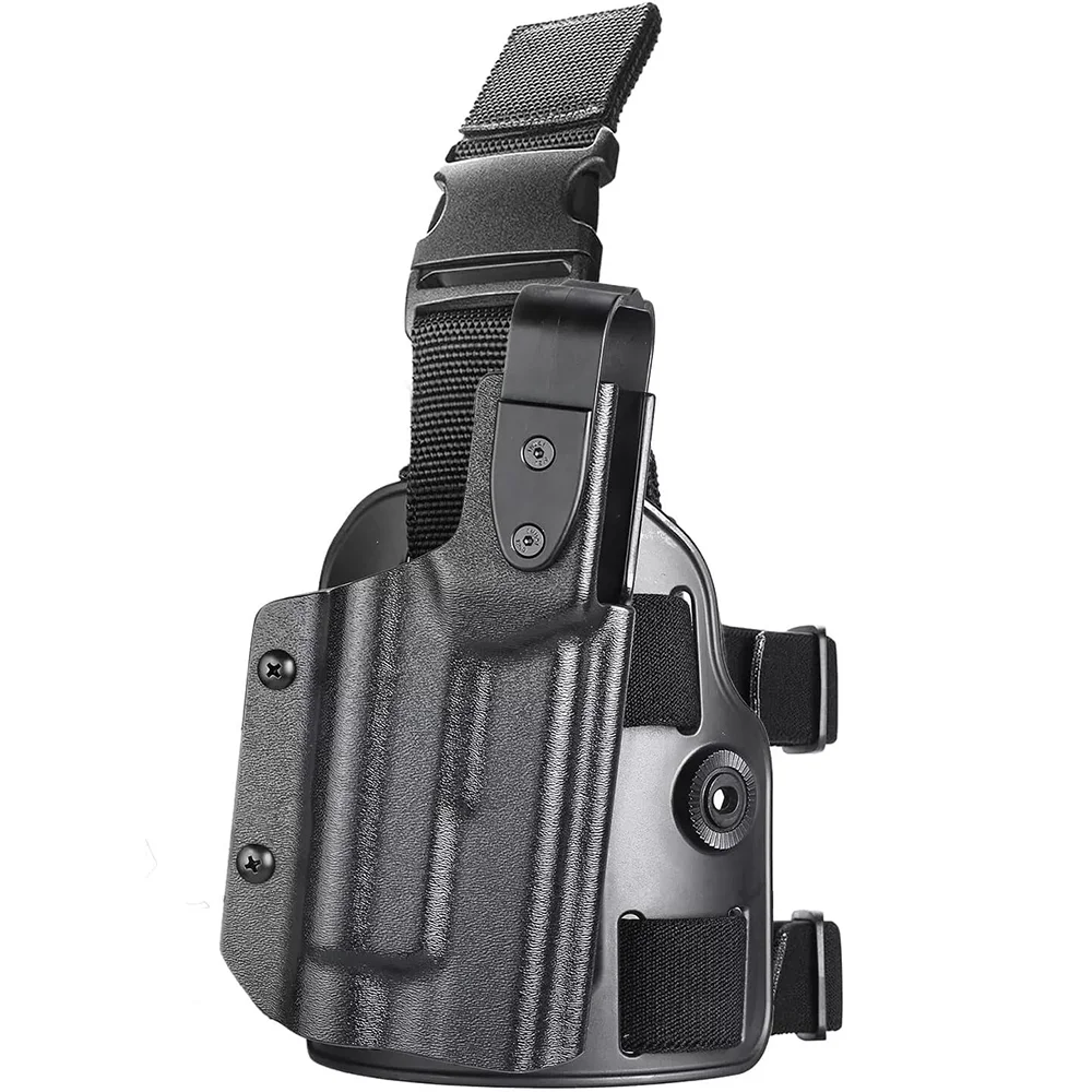 Tactical Drop Leg Holster For Glock 17/19 Gen 3-5 G22/23/31/32 Gen3-4 With TLR-1,Right hand