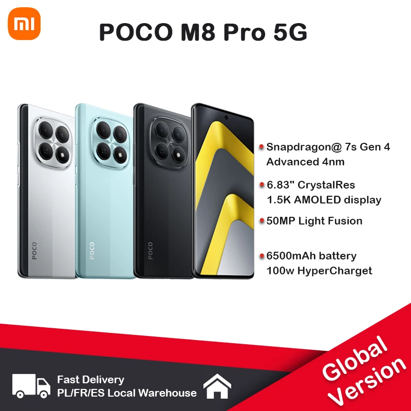 Le POCO M8 Pro 5G en version NFC mondiale commence à se recharger