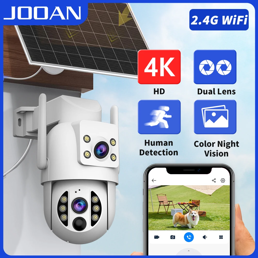 jooan-4k-dual-lens-solar-camera-outdoor-dual-screen-low-power-battery-human-detection-waterproof-security-ip-camera