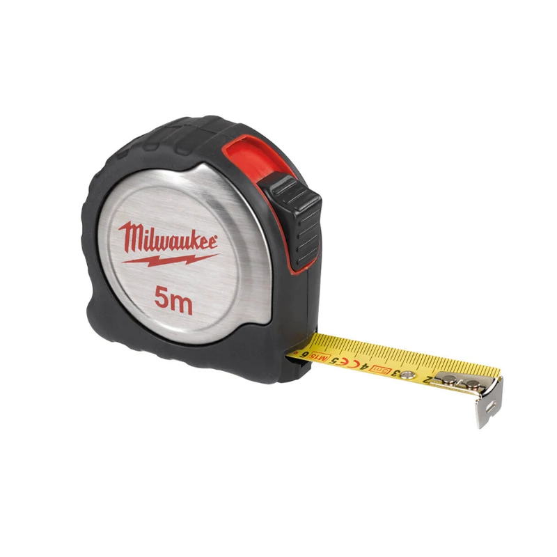 Milwaukee 5 Meters Tape Measure Precision And Durable Measuring Ruler Hand Tools Stainless Steel Building Construction Equipment